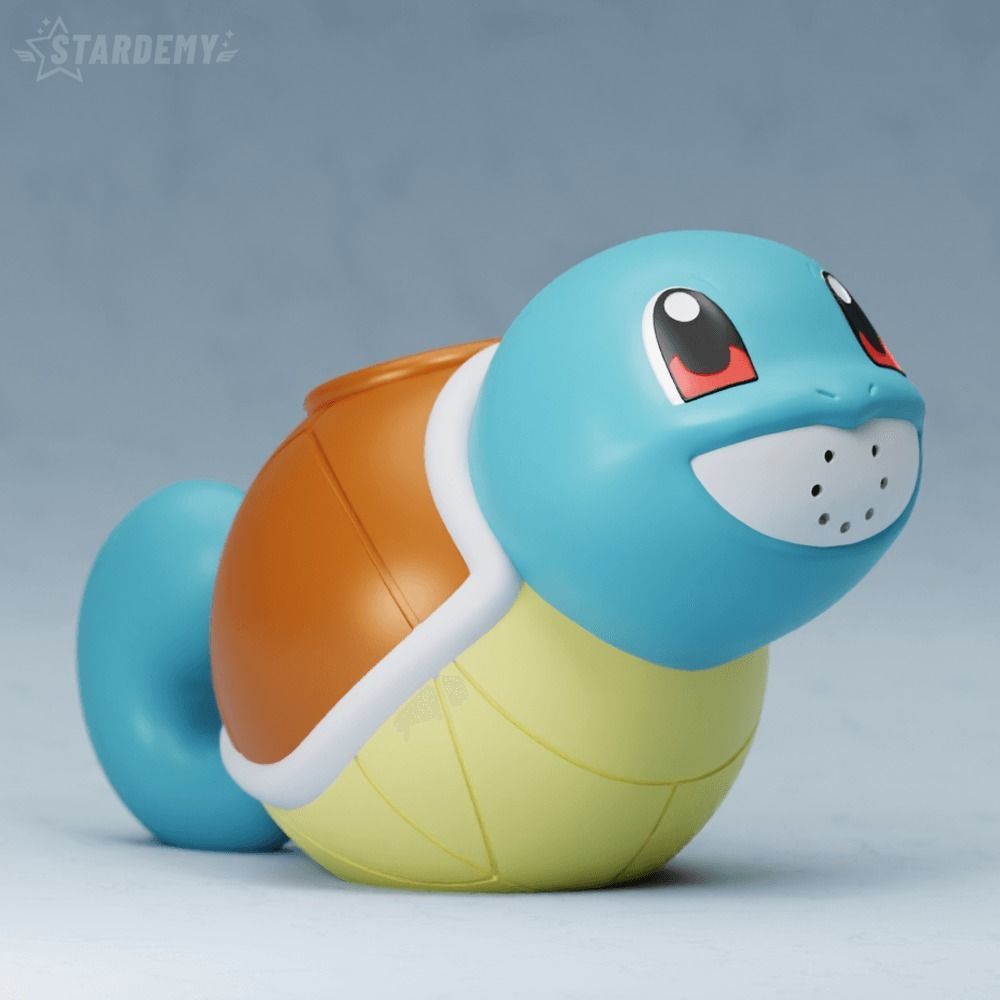 Squirtle Watering Can Bucket Pokemon 3D print model_1