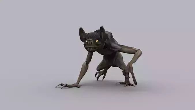 VAMPIRE GAME READY ANIMATED MODEL Low-poly 3D model