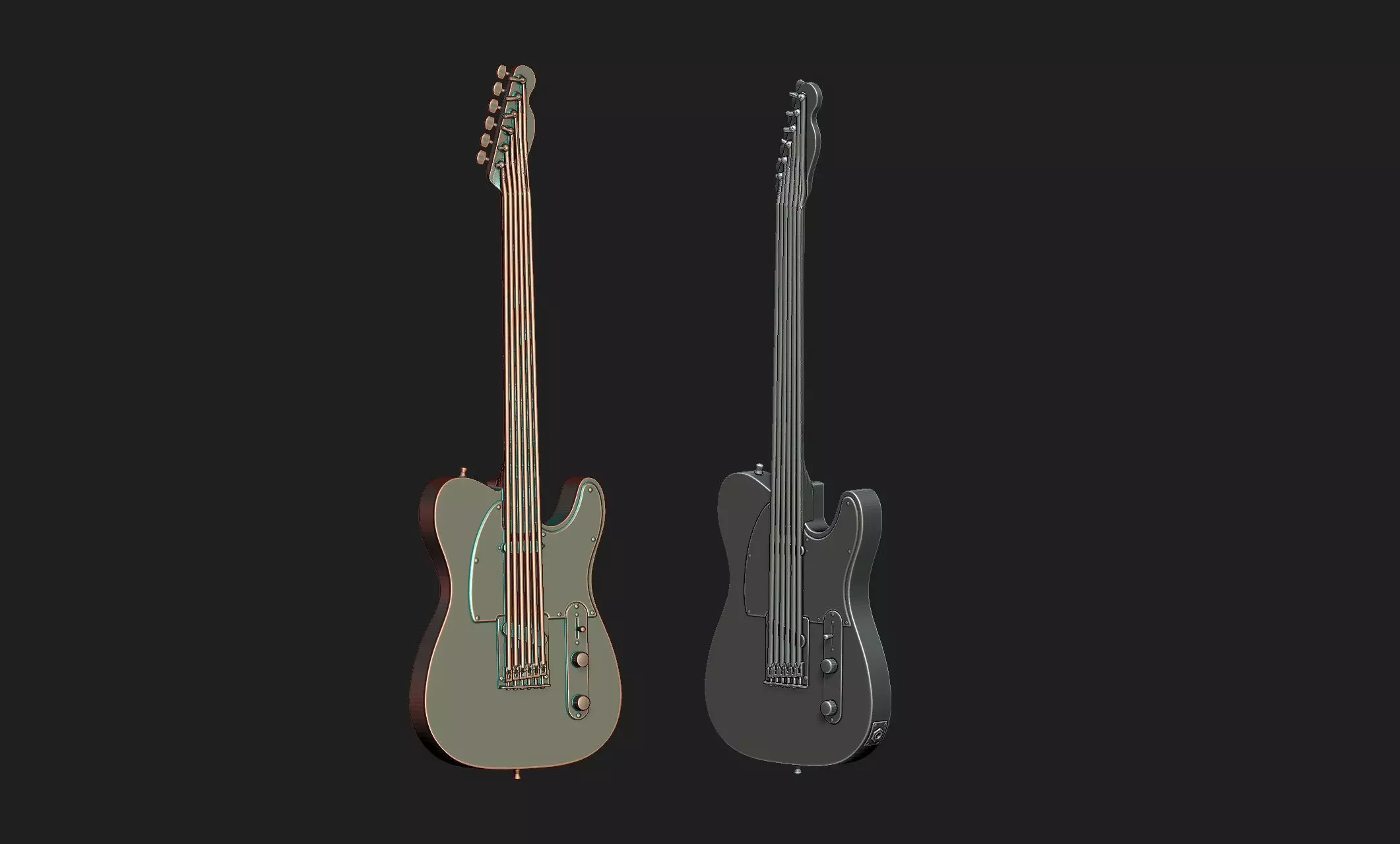 Fender Telecaster 3D print model