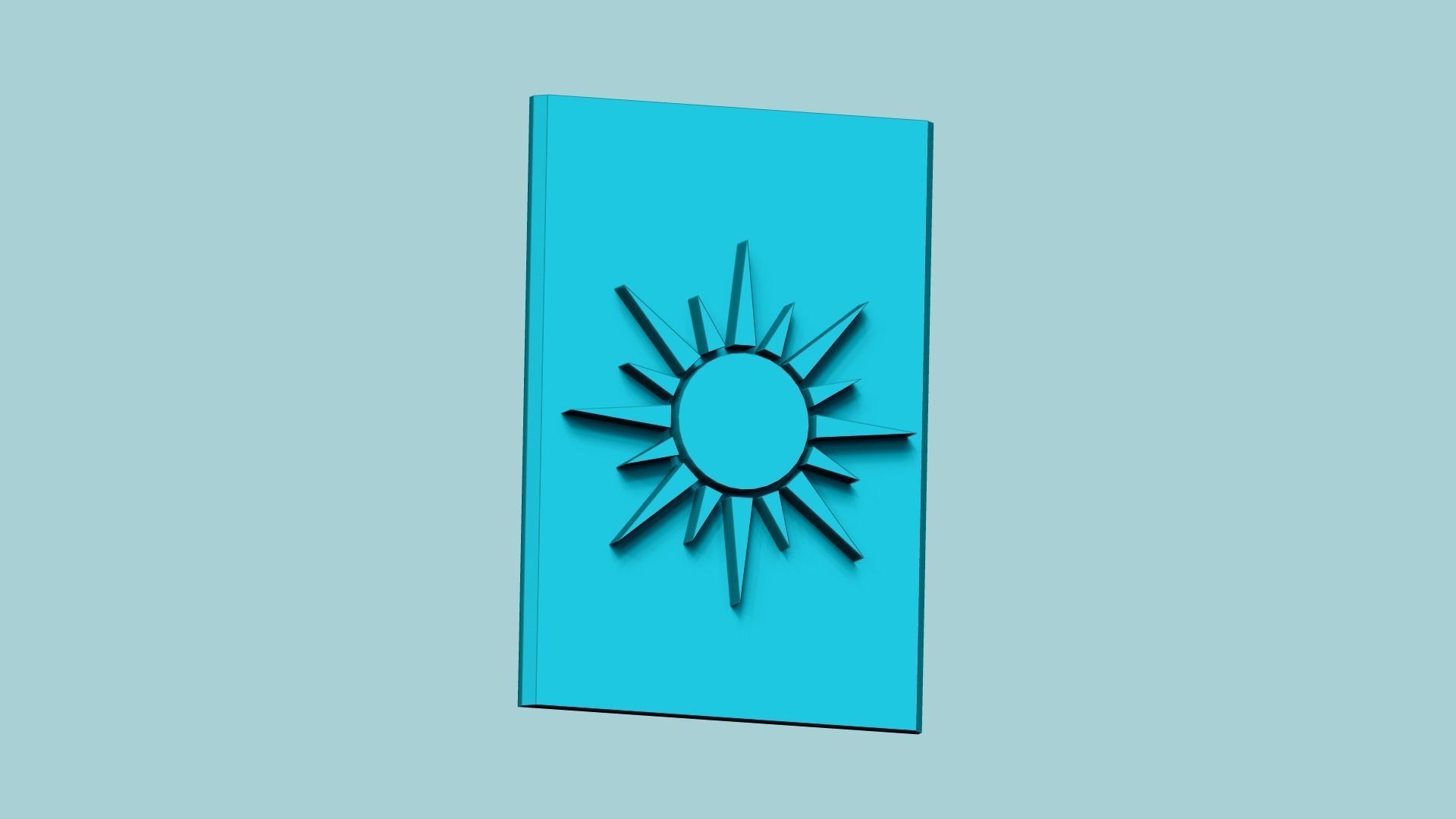 Stamp 01 - Sun - Fondant Decoration Maker Toy 3D print model_5