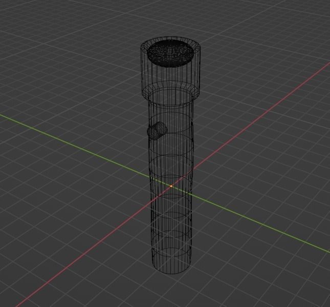 Flashlight Free low-poly 3D model_6