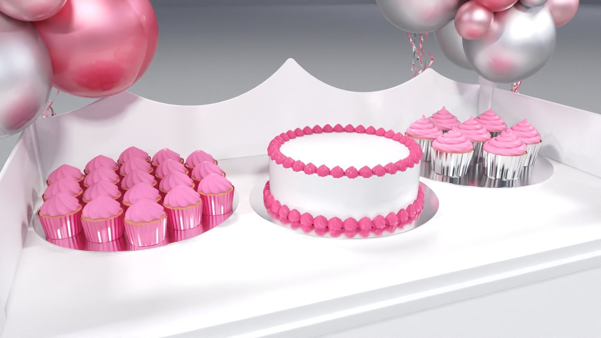 Wooden Party Candy Cart 1 3D model_1