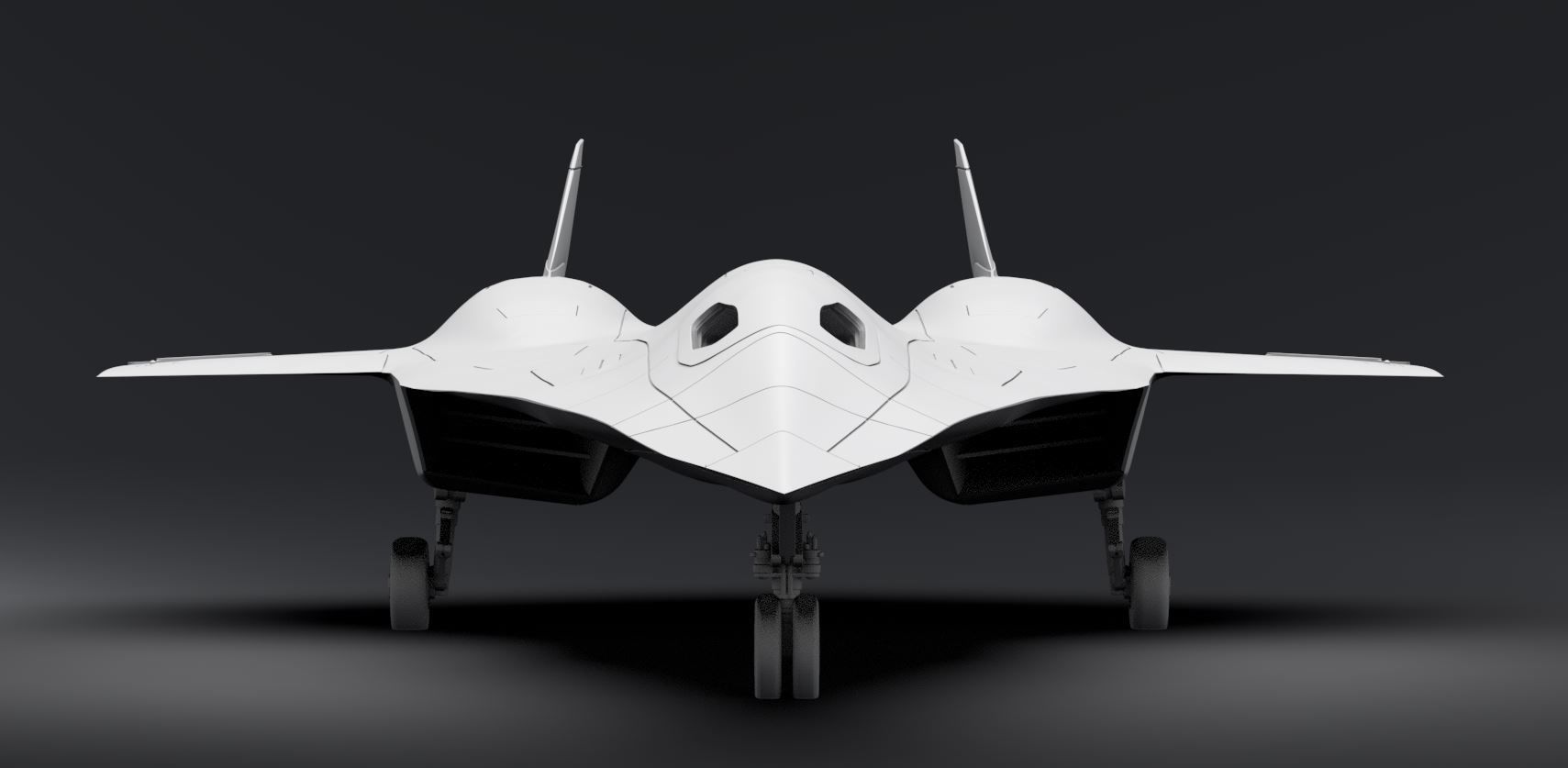 SR72 Darkstar Scale model 3D print model_4