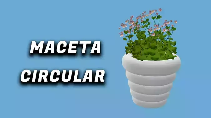 MACETA CIRCULAR Free 3D print model