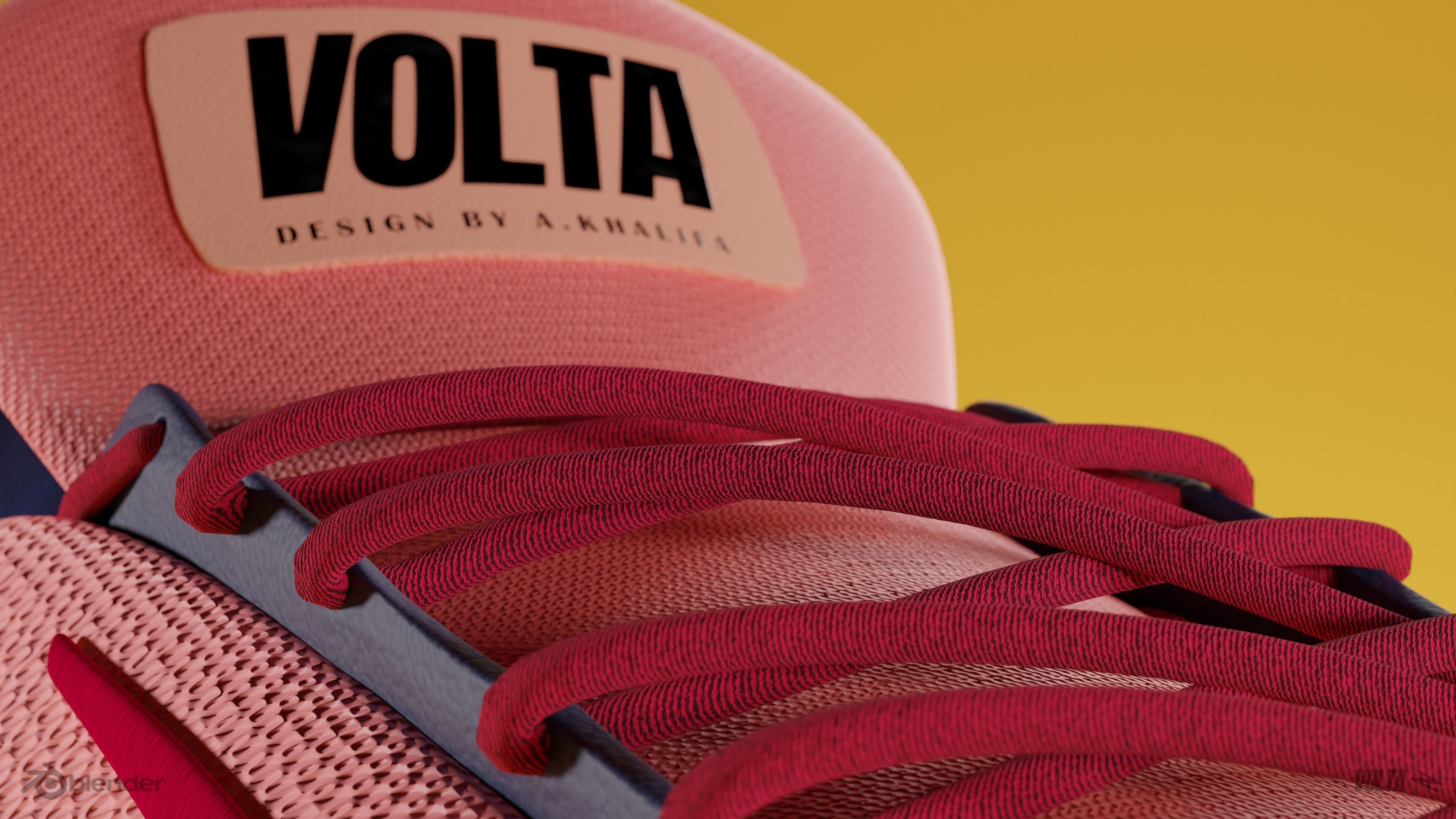 VOLTA Running sneakers 3D model_9