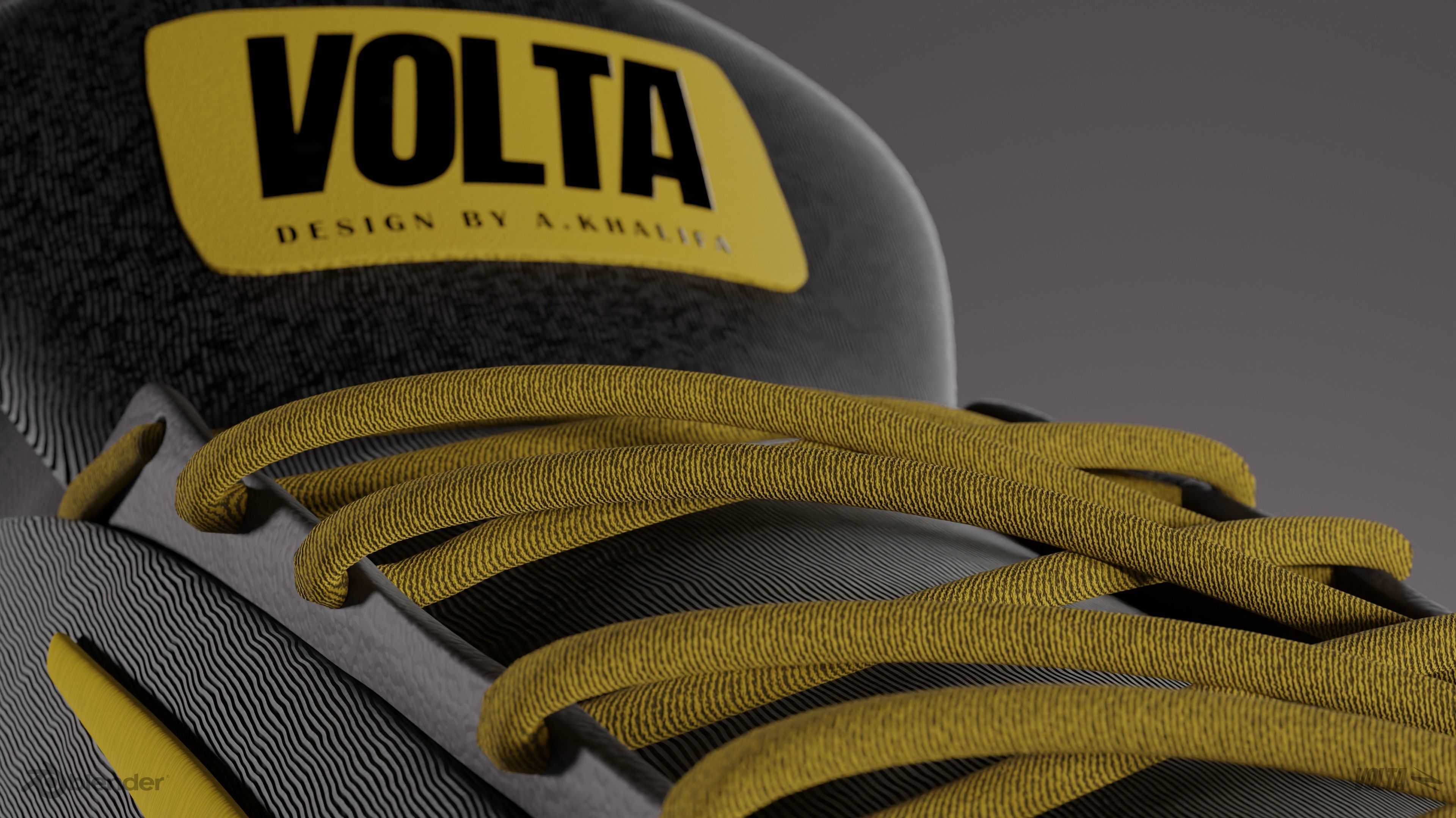 VOLTA Running sneakers 3D model_8