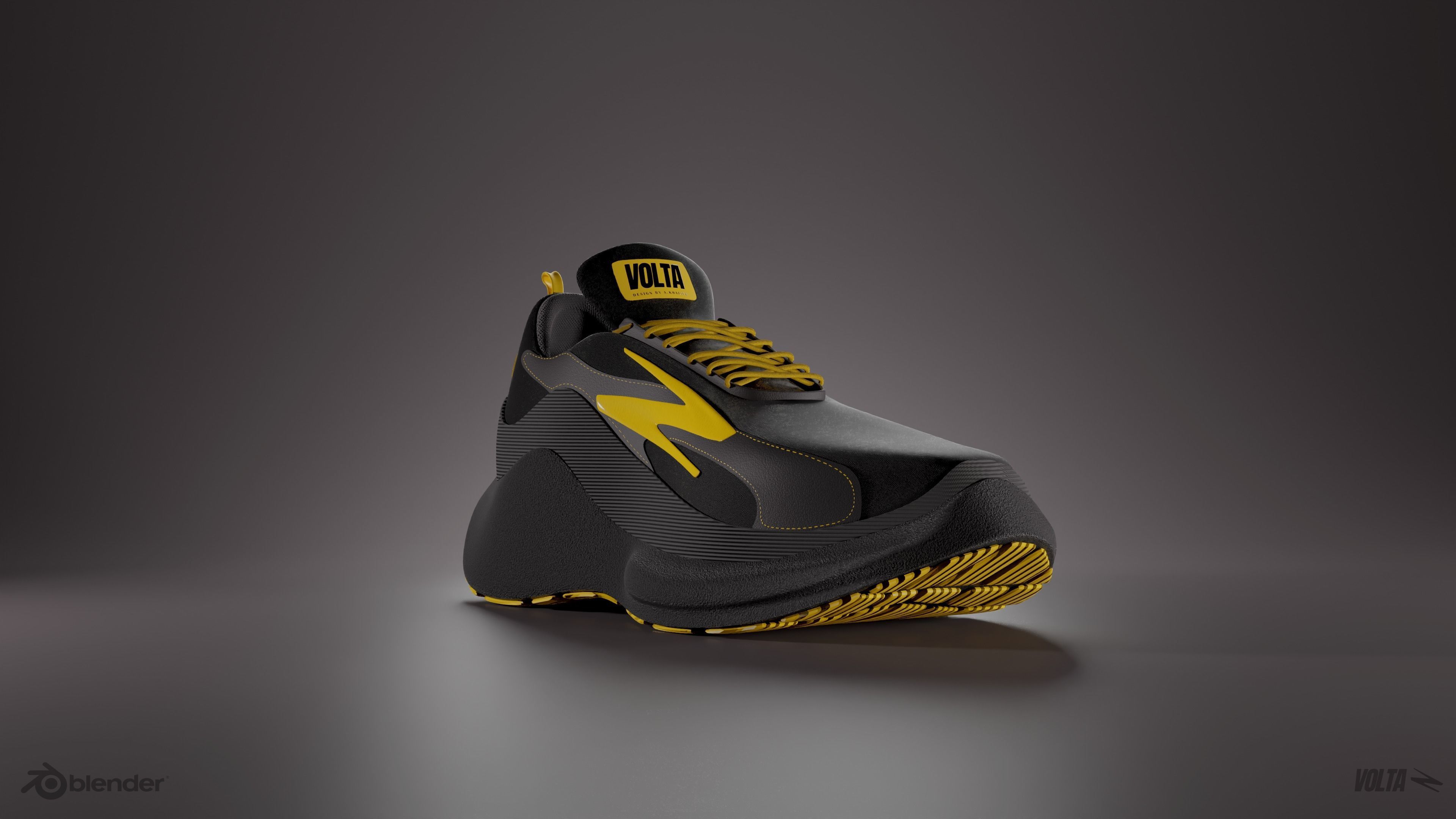 VOLTA Running sneakers 3D model_2