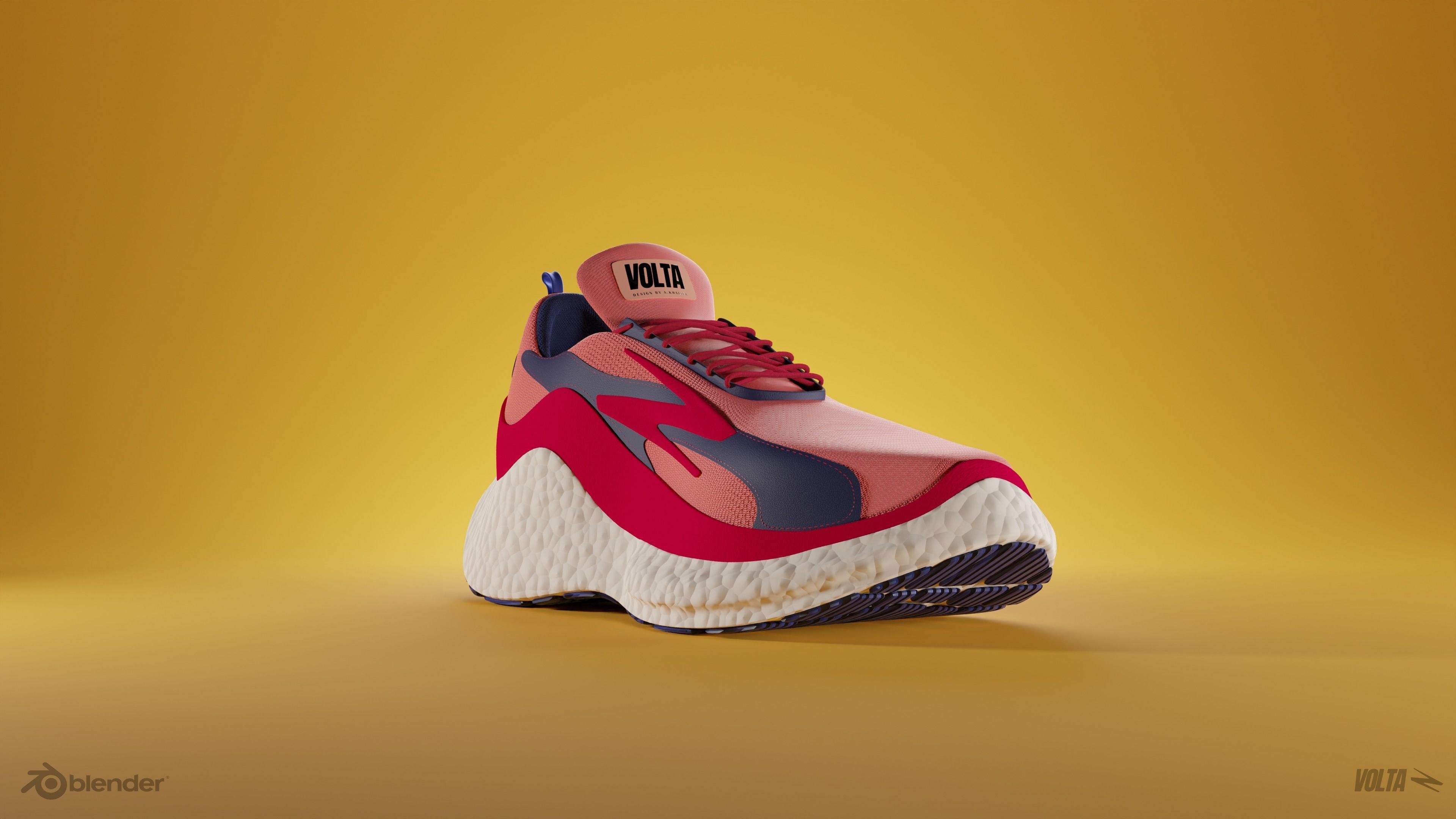 VOLTA Running sneakers 3D model_3