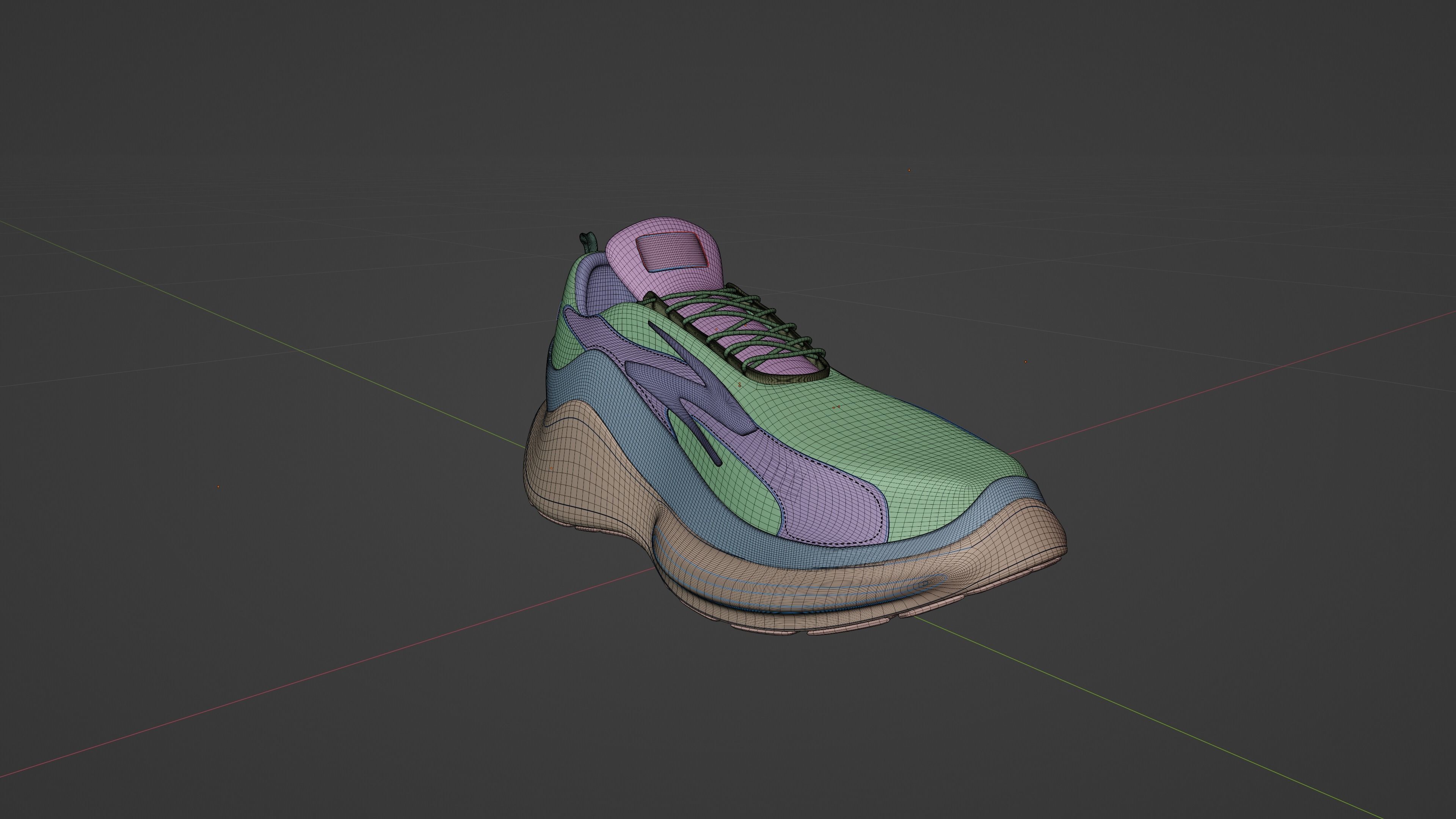 VOLTA Running sneakers 3D model_12