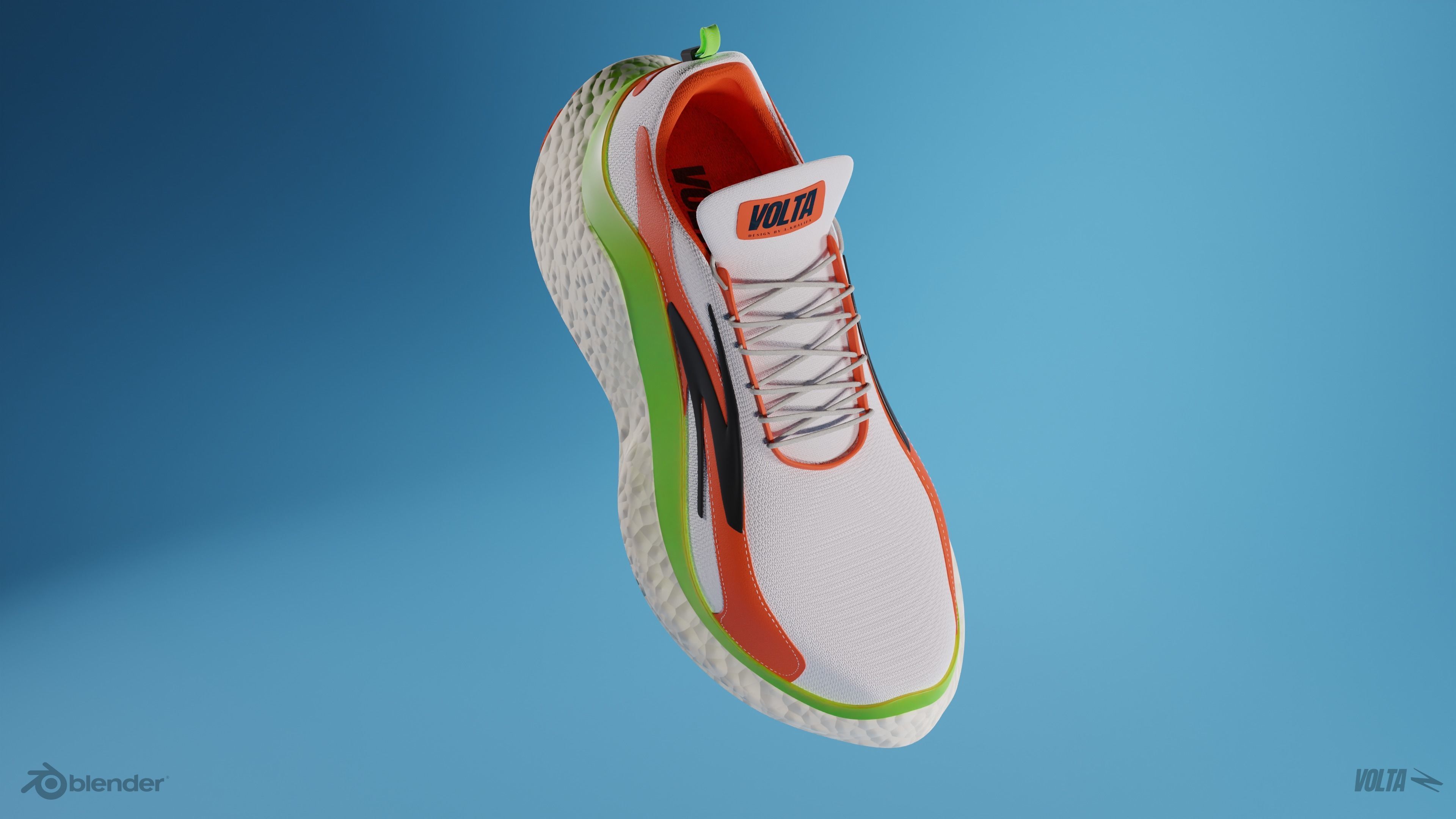 VOLTA Running sneakers 3D model_4
