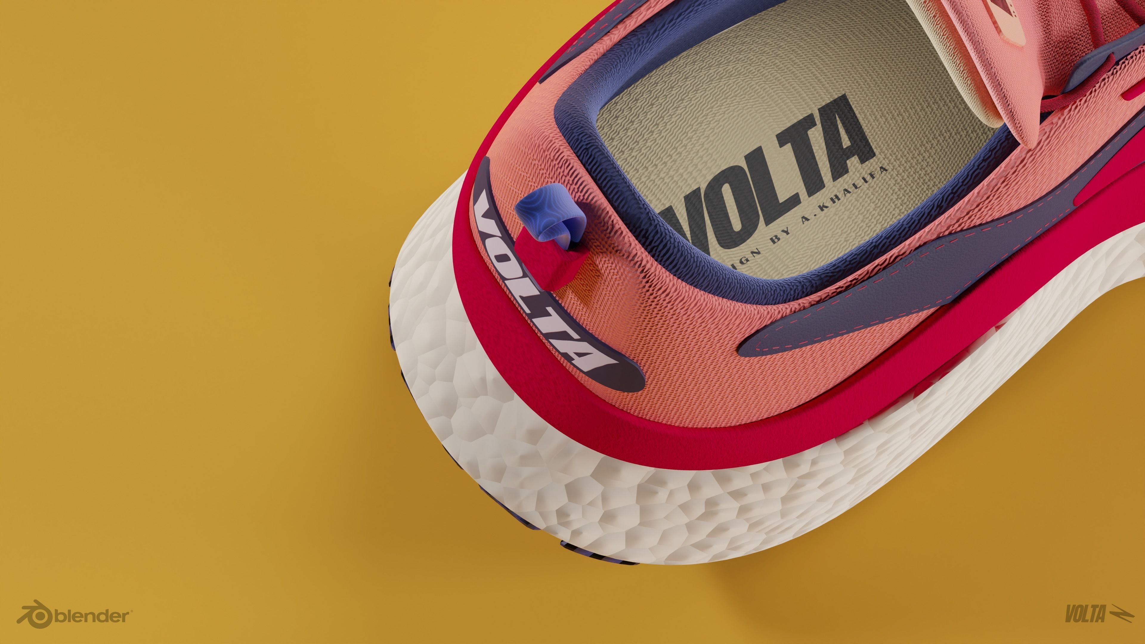 VOLTA Running sneakers 3D model_7