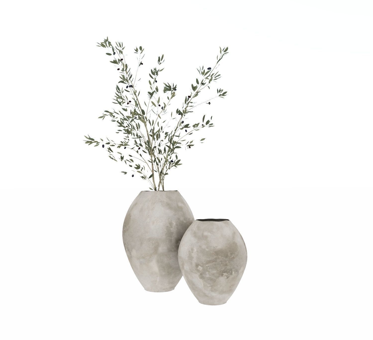 Rustic Vases 3D model_1
