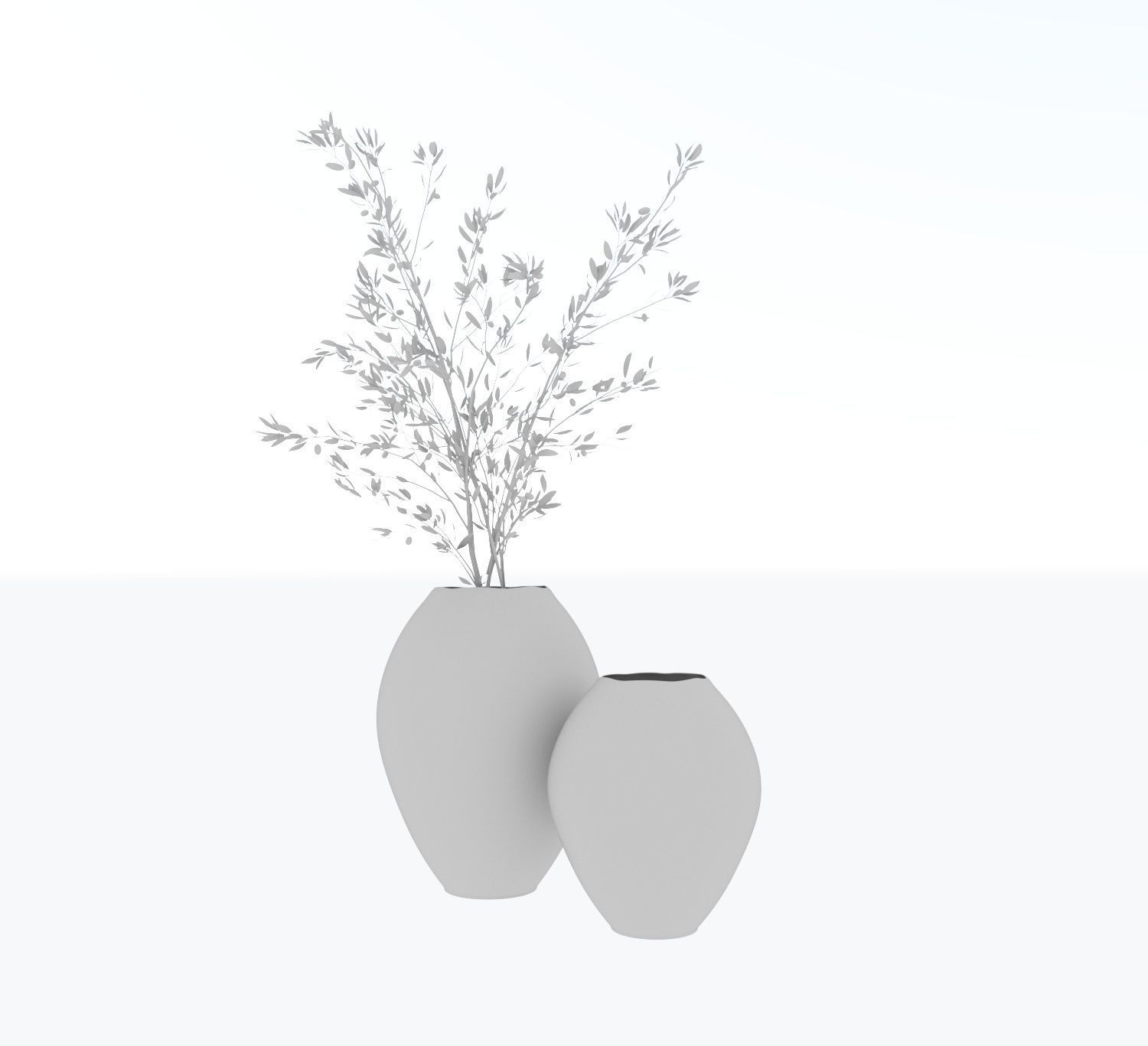 Rustic Vases 3D model_2