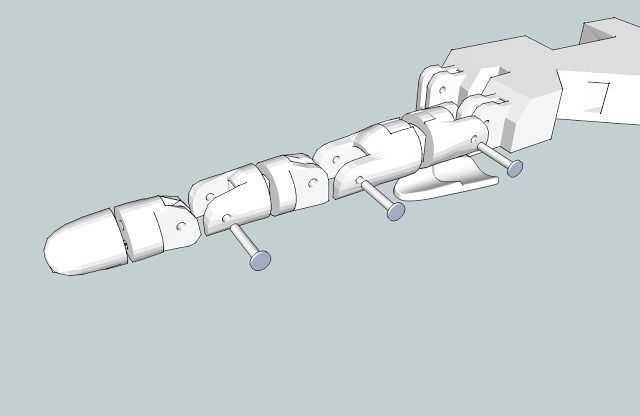 Robotic hand  3D model_5