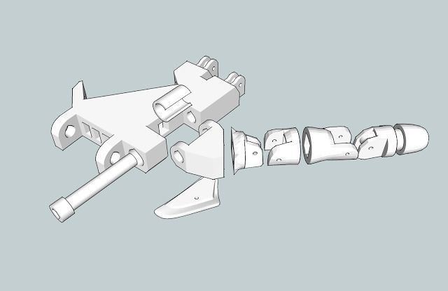 Robotic hand  3D model_7