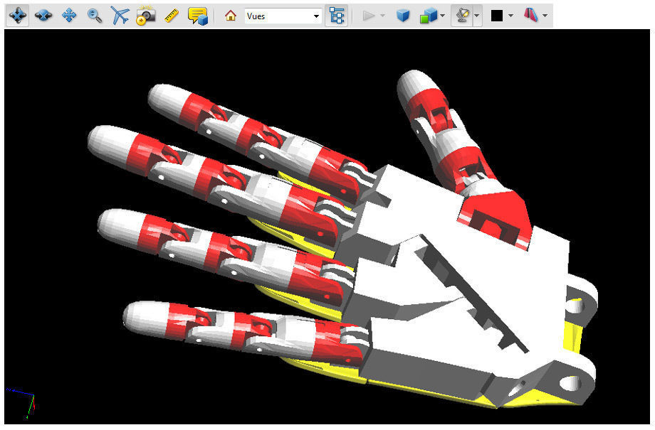 Robotic hand  3D model_4