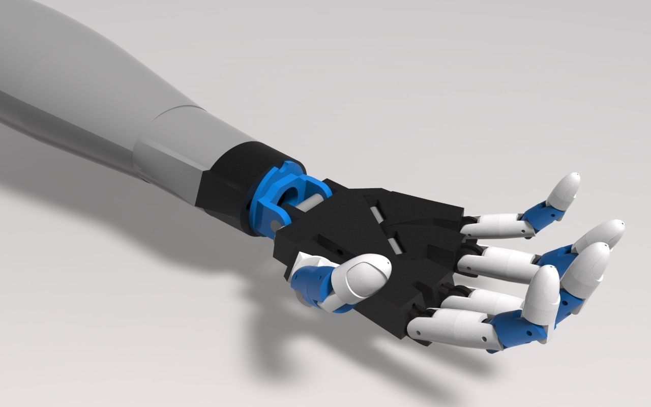 Robotic hand  3D model_3