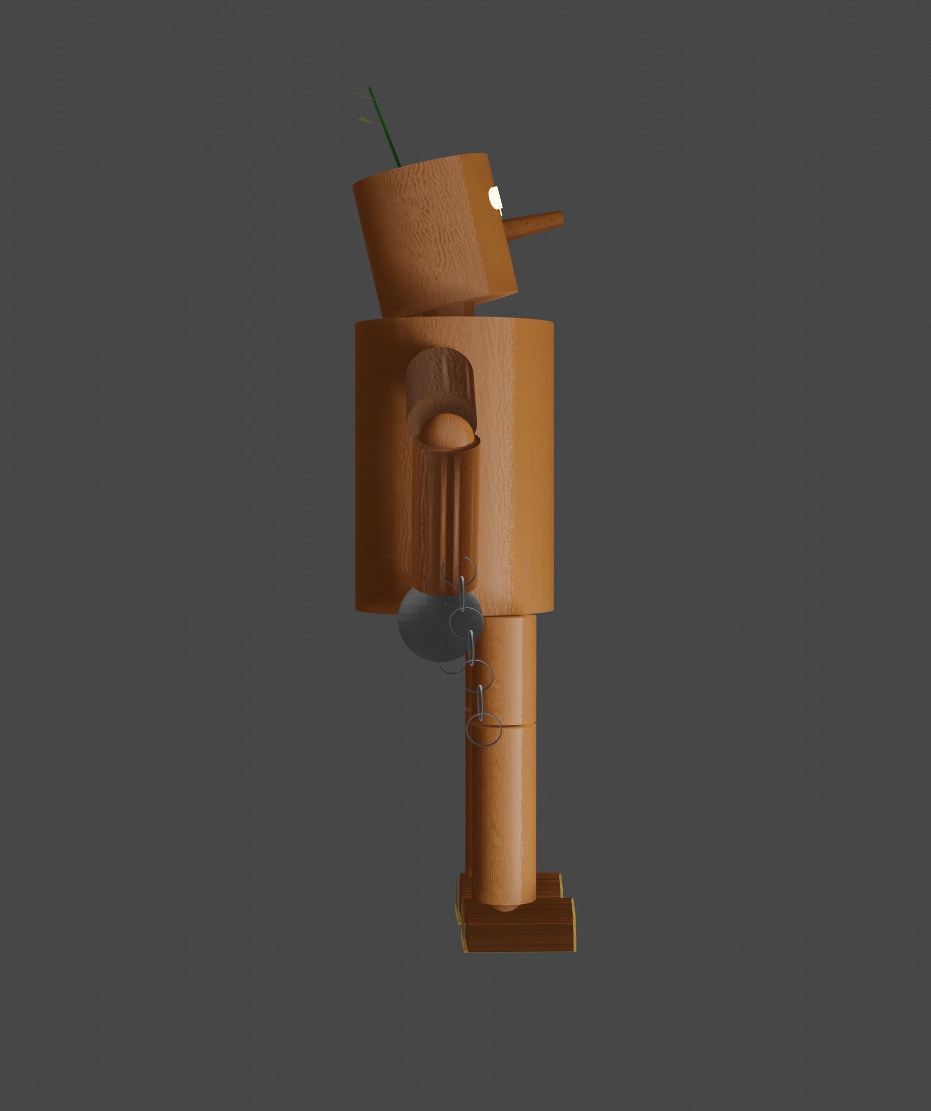 3D Mokojin Low-poly 3D model_2