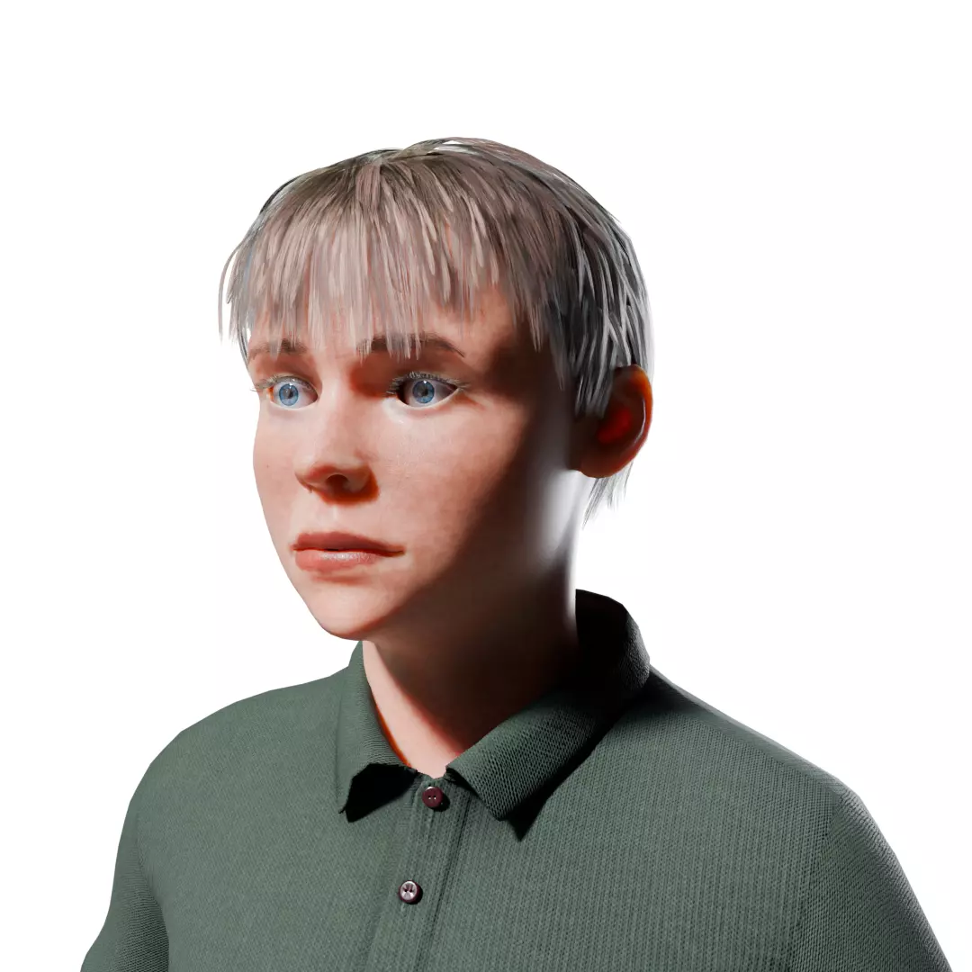 Realistic Child Boy model 3D model