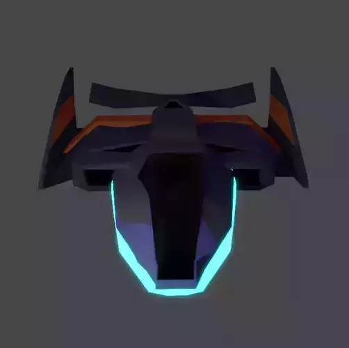 Futuristic Racing Vehicle 3D model