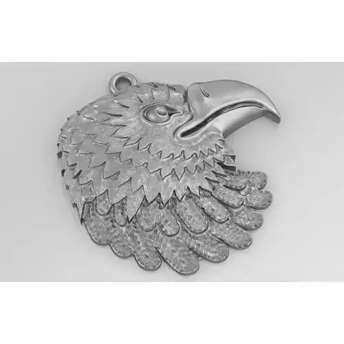 Eagle Pendant Jewelry Medallion 3D print model