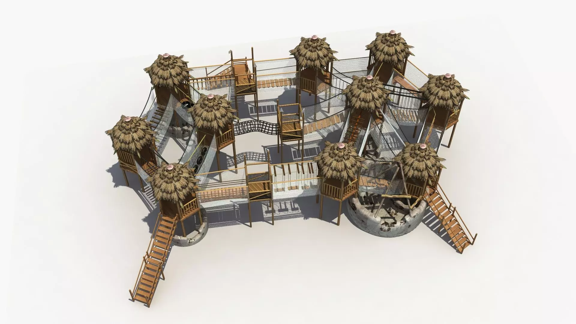 Jungle Adventure Playground 3D model