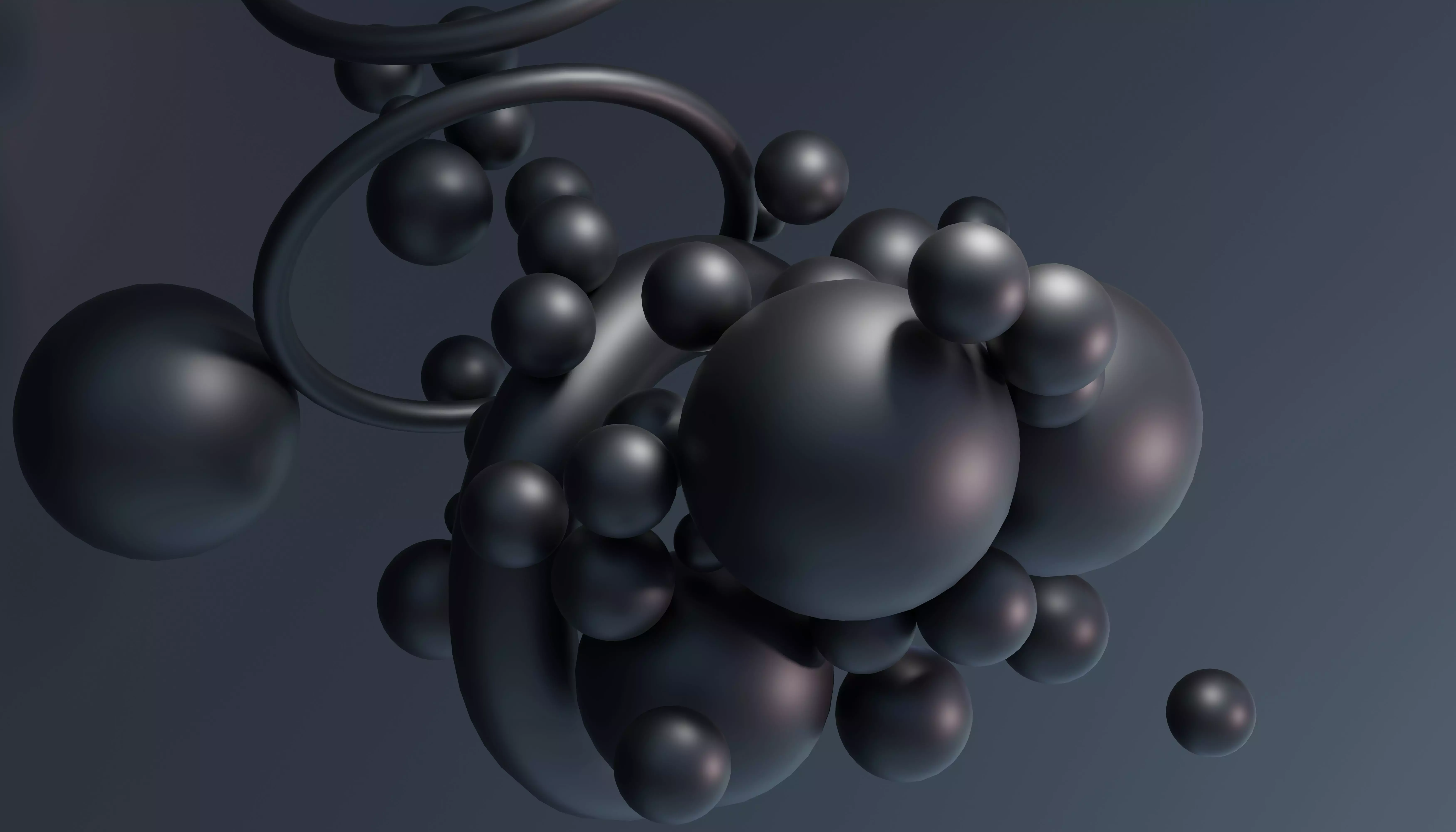 Balloon Abstract Background Wallpaper with Captivating Colors 3D model