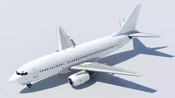 B737-300 Static Low Poly Blank