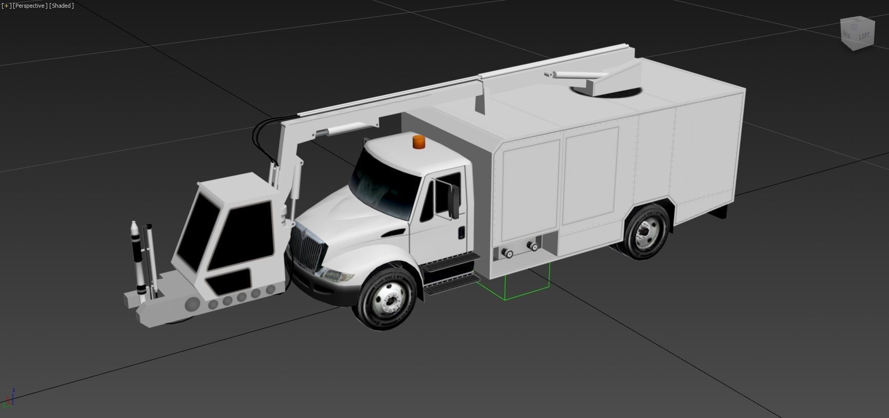DAYSTAR DEICE TRUCK LOW POLY STATIC Low-poly 3D model_5