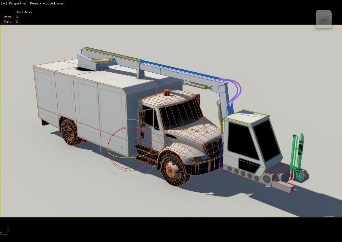 DAYSTAR DEICE TRUCK LOW POLY STATIC Low-poly 3D model_4