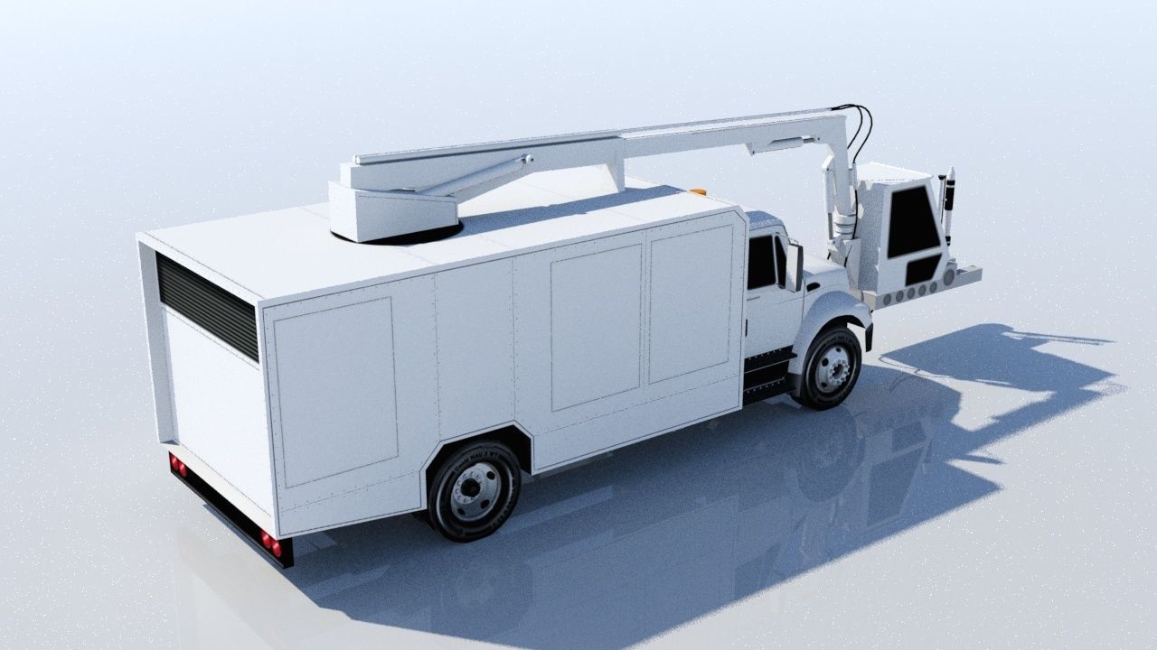 DAYSTAR DEICE TRUCK LOW POLY STATIC Low-poly 3D model_2