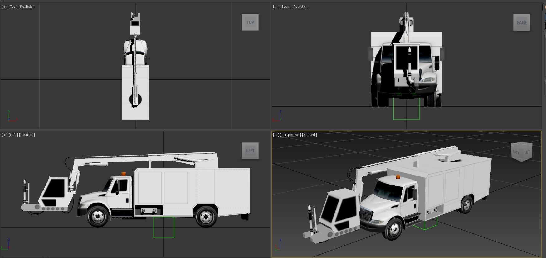 DAYSTAR DEICE TRUCK LOW POLY STATIC Low-poly 3D model_6