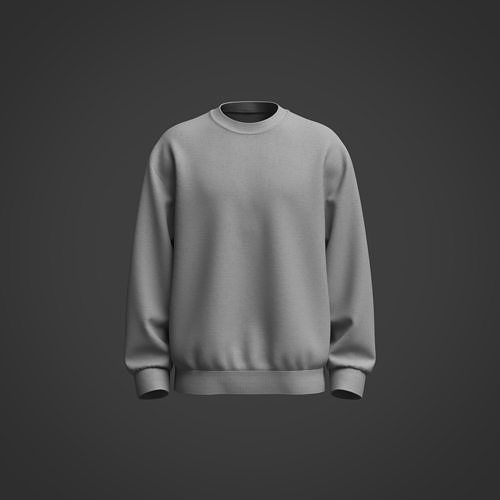 Mens Sweatshirt 3d Model 3D model CGTrader