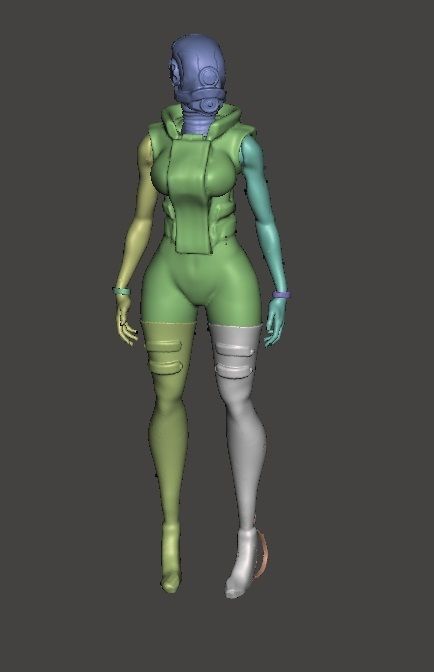 FAMALE COMBINE - HALFLIFE 2 Free 3D print model_3