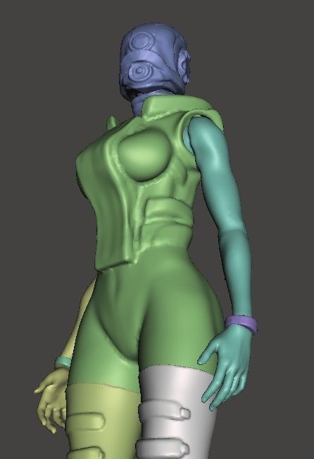 FAMALE COMBINE - HALFLIFE 2 Free 3D print model_6