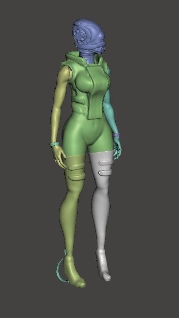 FAMALE COMBINE - HALFLIFE 2 Free 3D print model_5