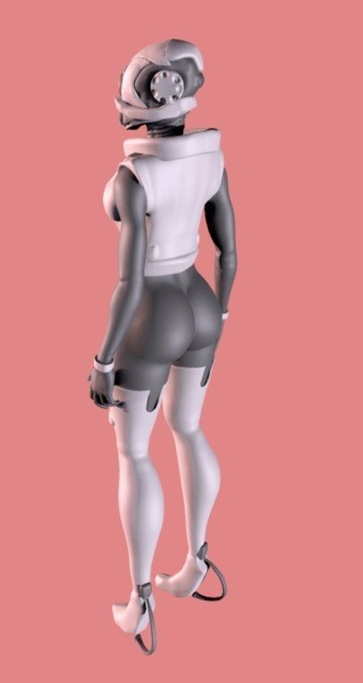 FAMALE COMBINE - HALFLIFE 2 Free 3D print model_1