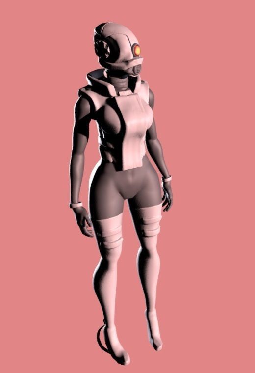 FAMALE COMBINE - HALFLIFE 2 Free 3D print model_2