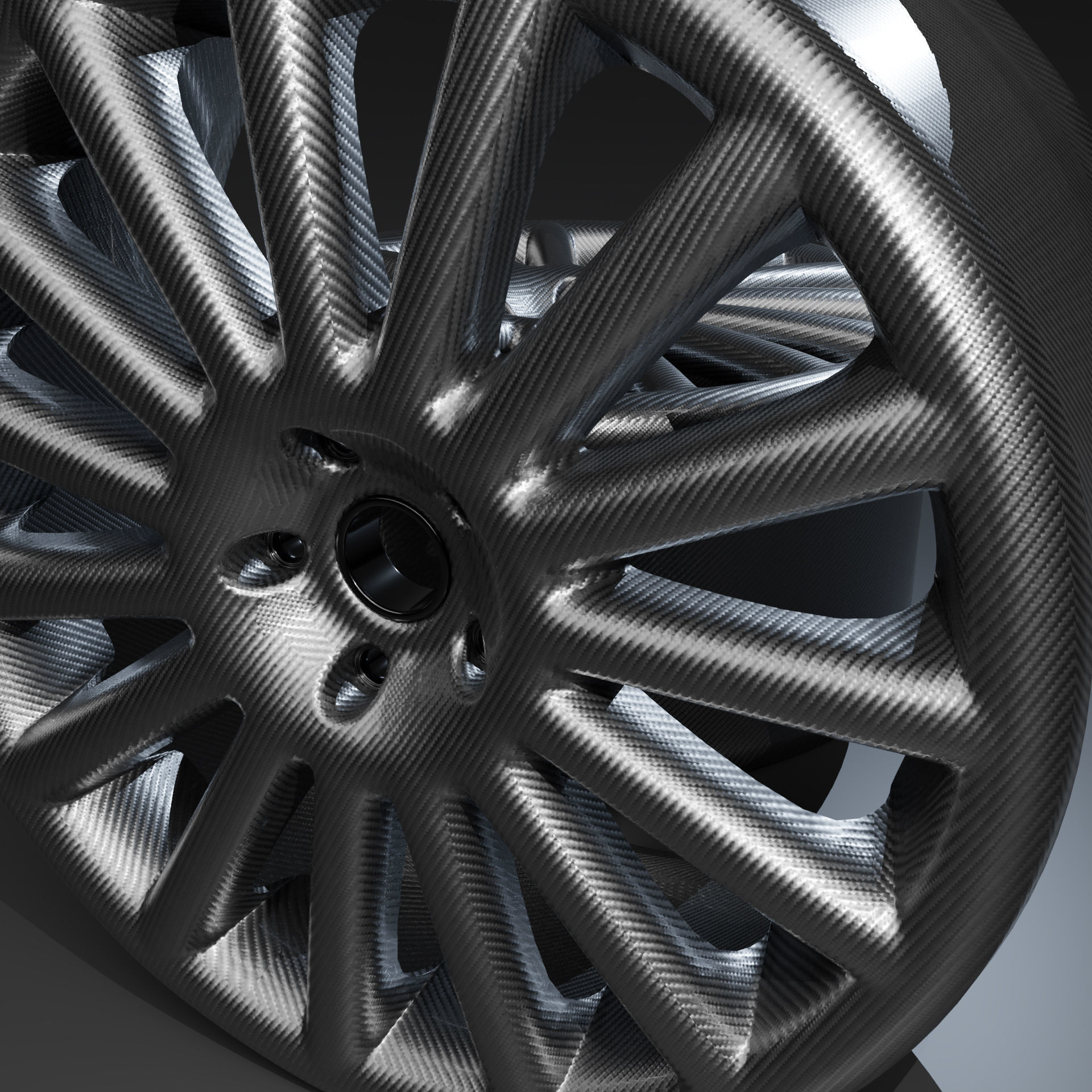 Carbon Fiber Alloy Wheels 3D model | CGTrader