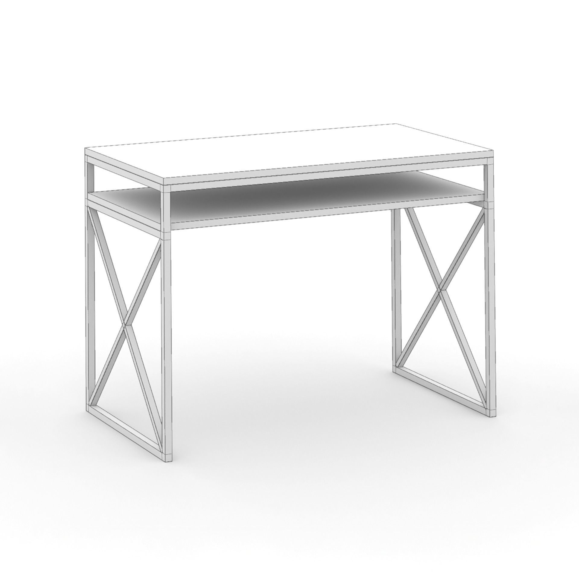 Loft Desk 3D model_5