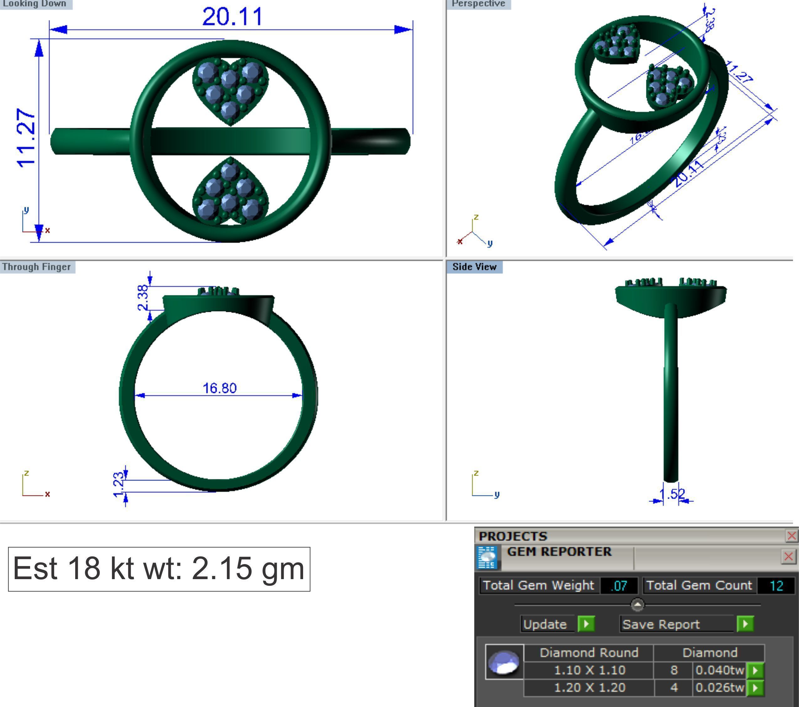 Ring Super Light Wet lot40 3D print model_15