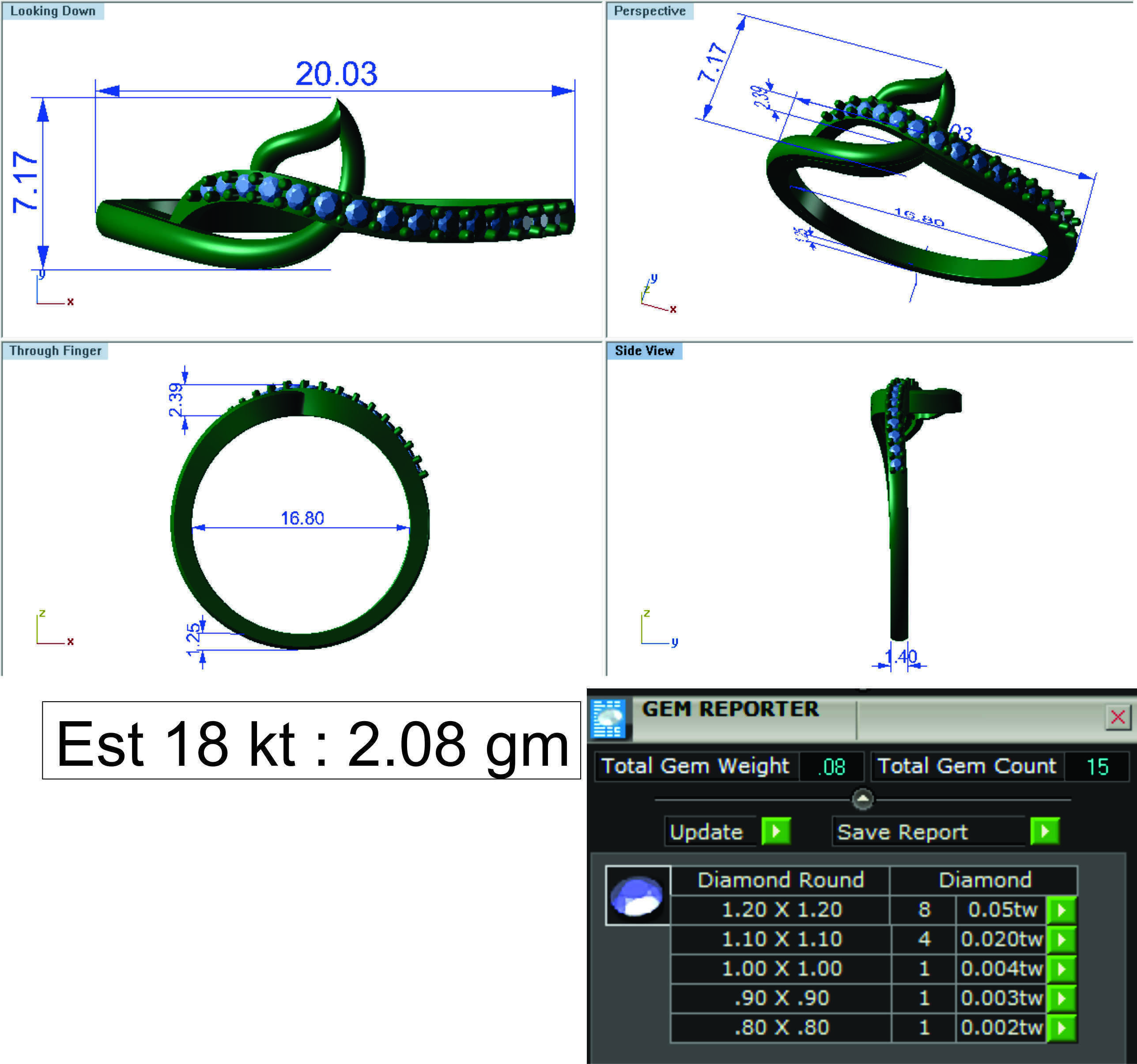 Ring Super Light Wet lot40 3D print model_38