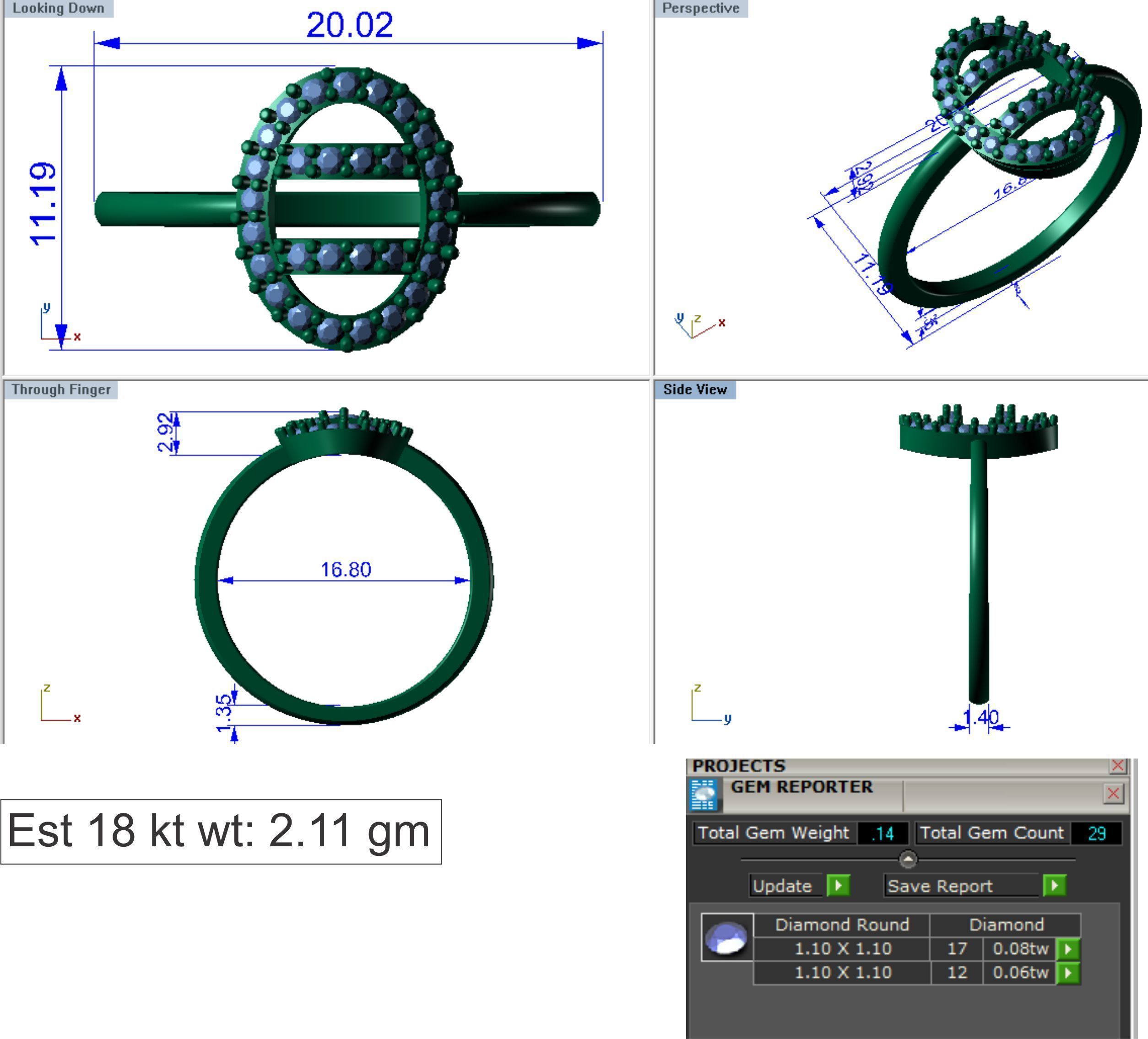Ring Super Light Wet lot40 3D print model_14