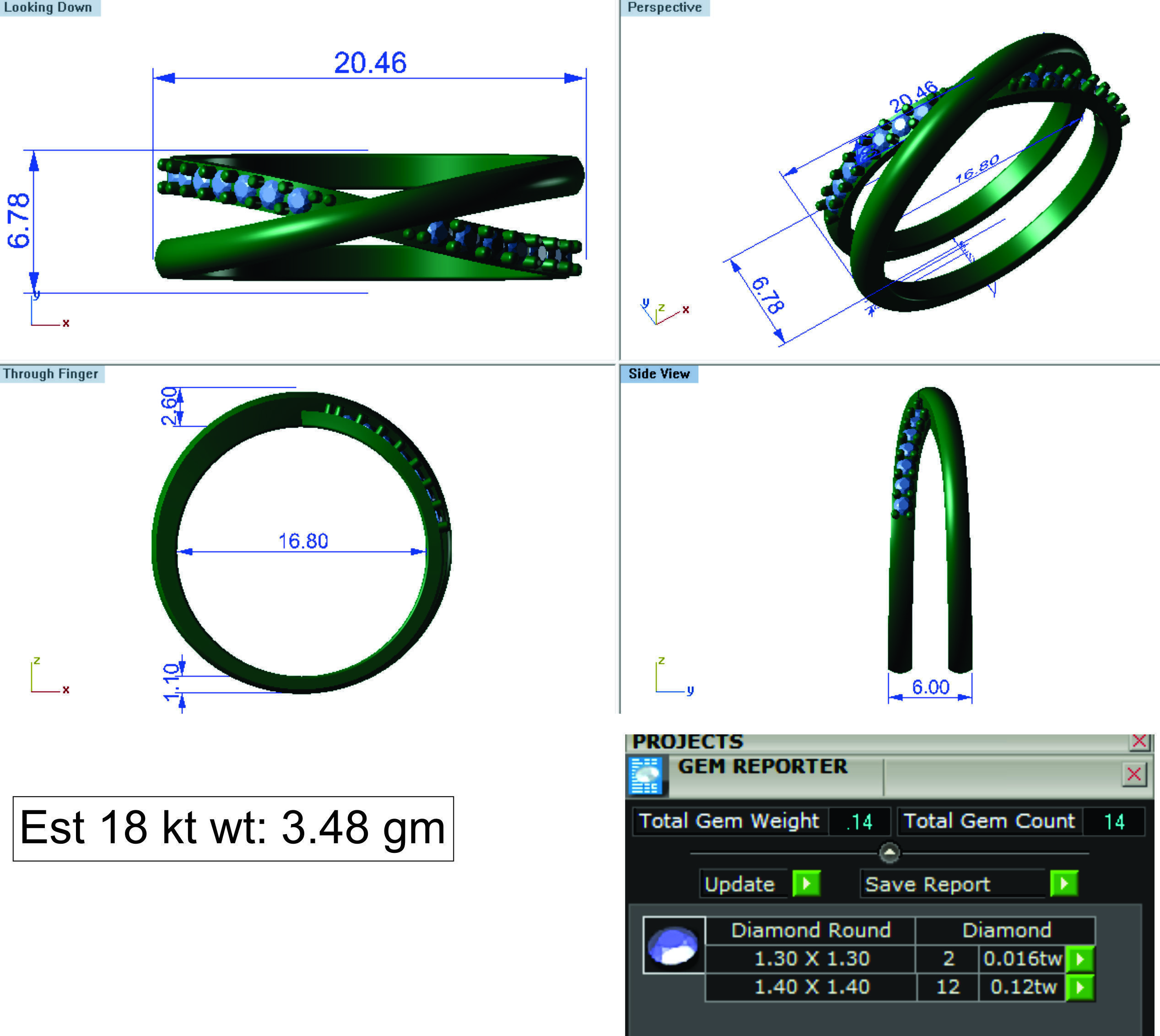 Ring Super Light Wet lot40 3D print model_10