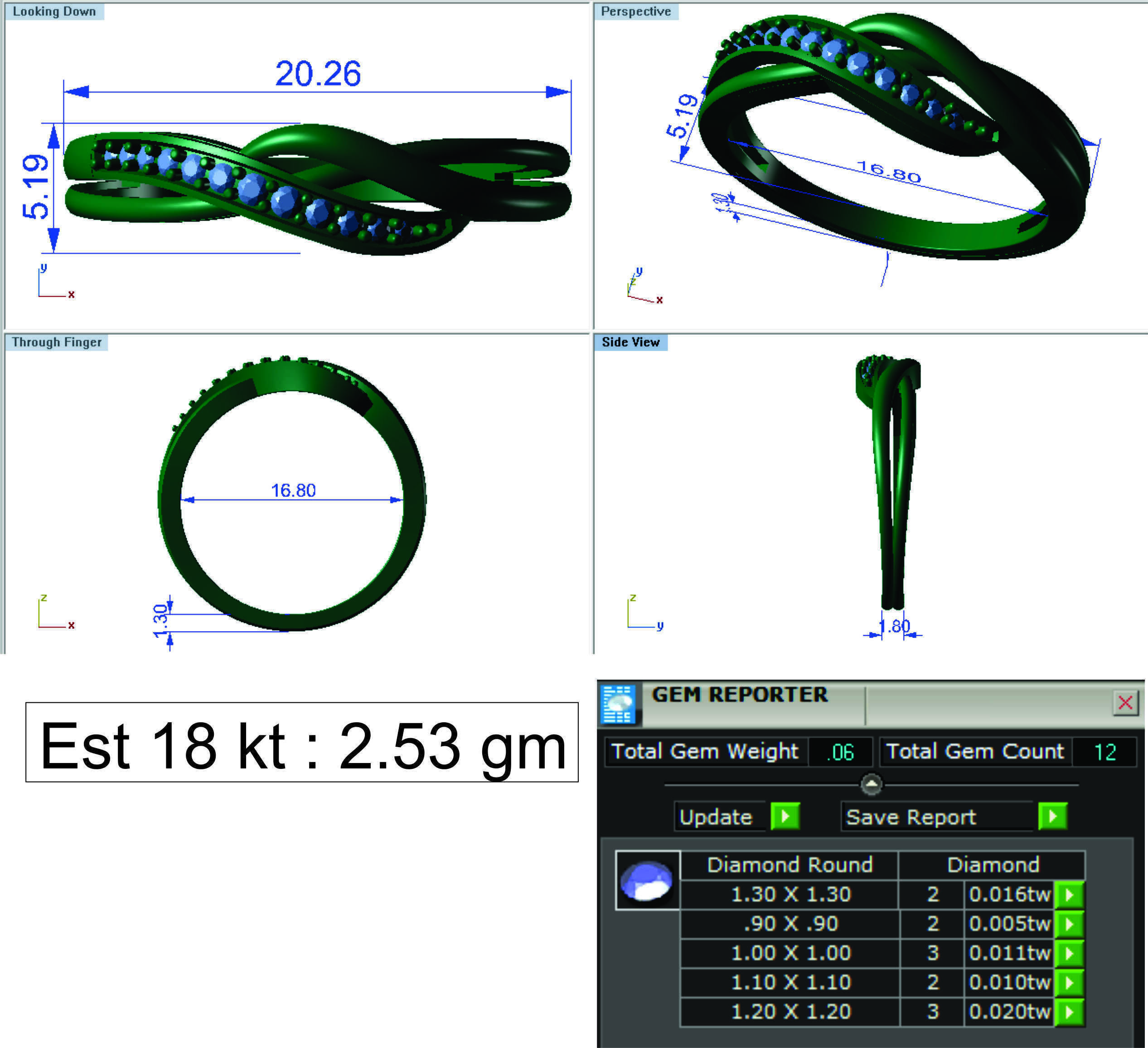 Ring Super Light Wet lot40 3D print model_25
