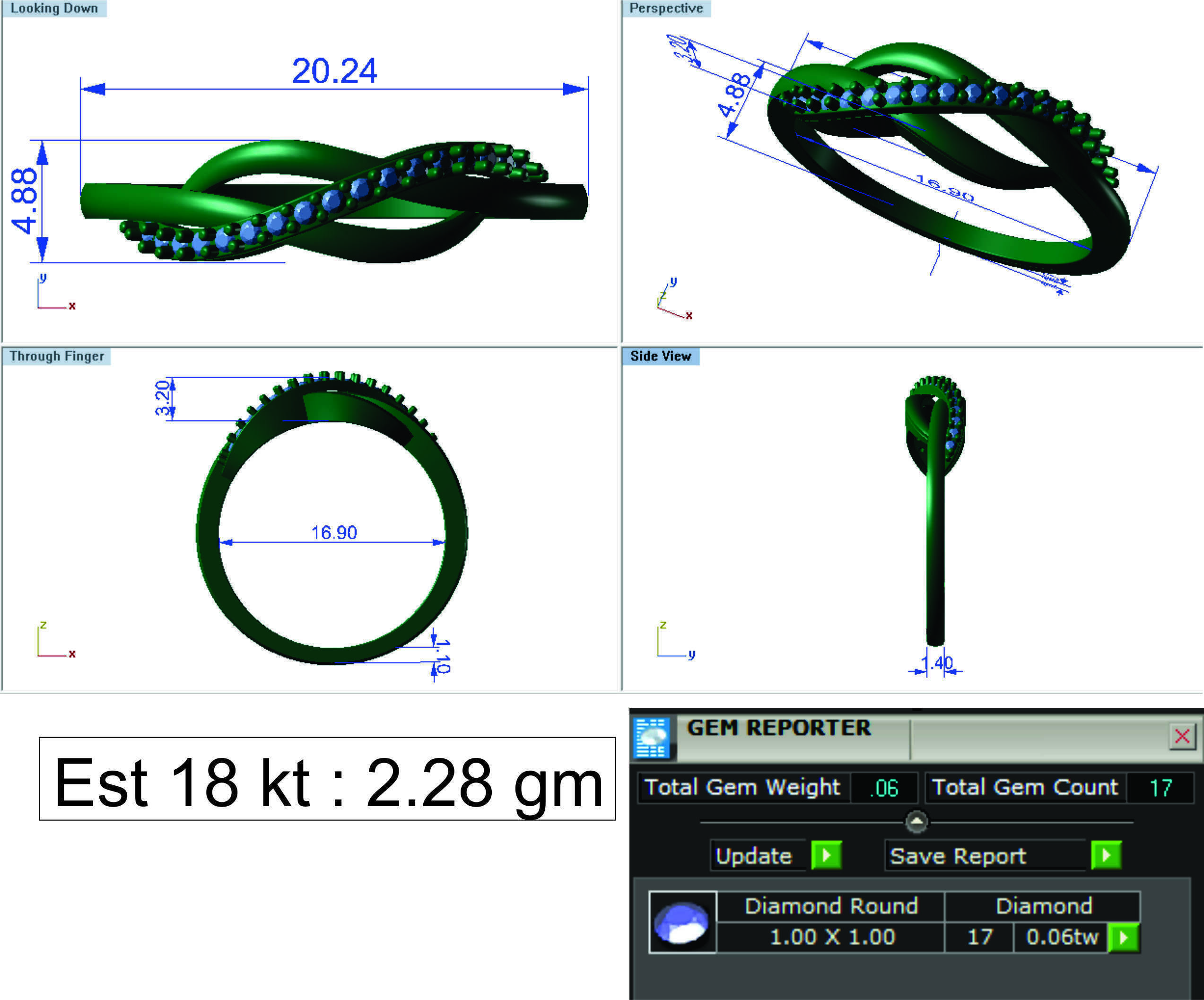 Ring Super Light Wet lot40 3D print model_27