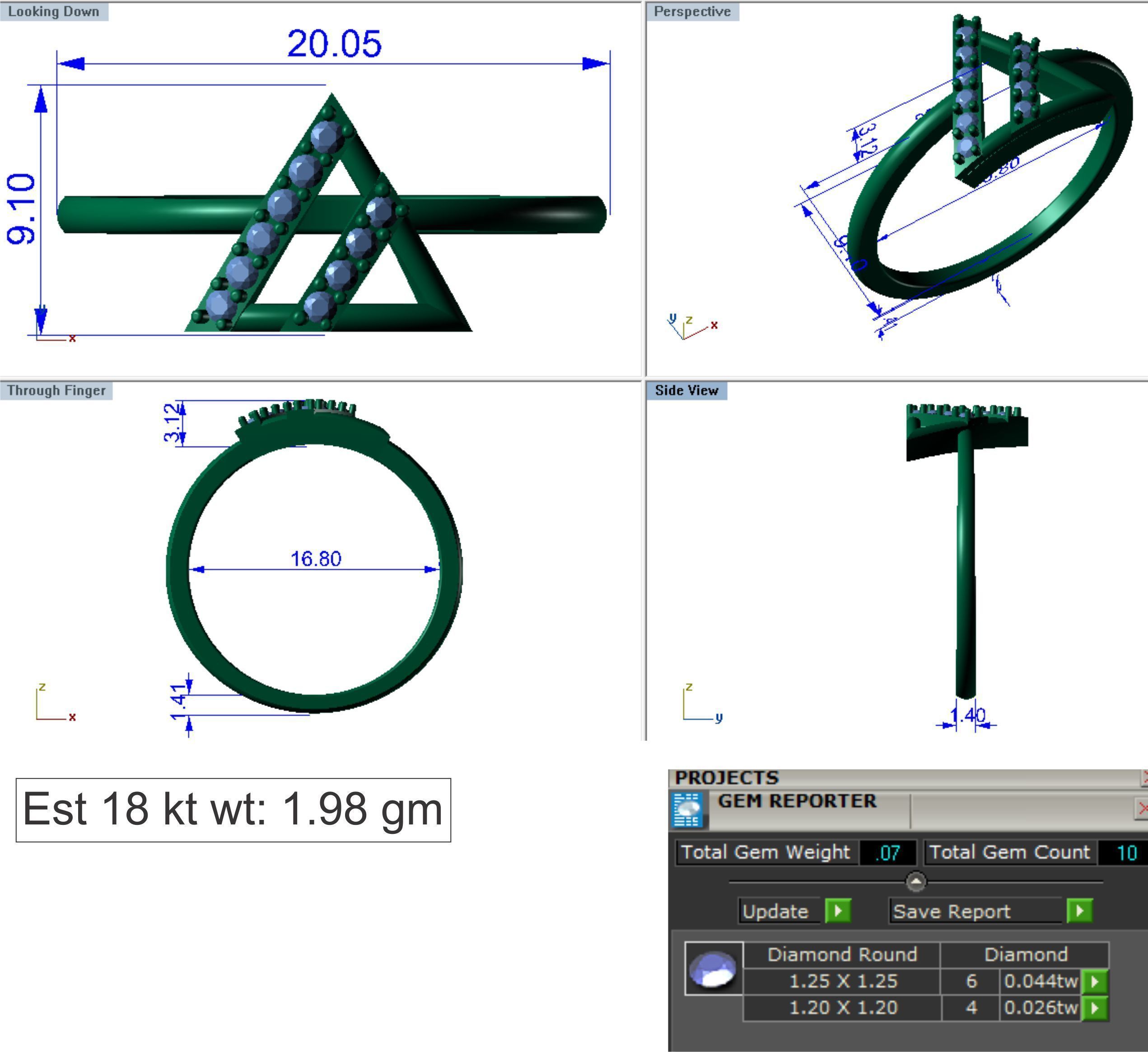 Ring Super Light Wet lot40 3D print model_12