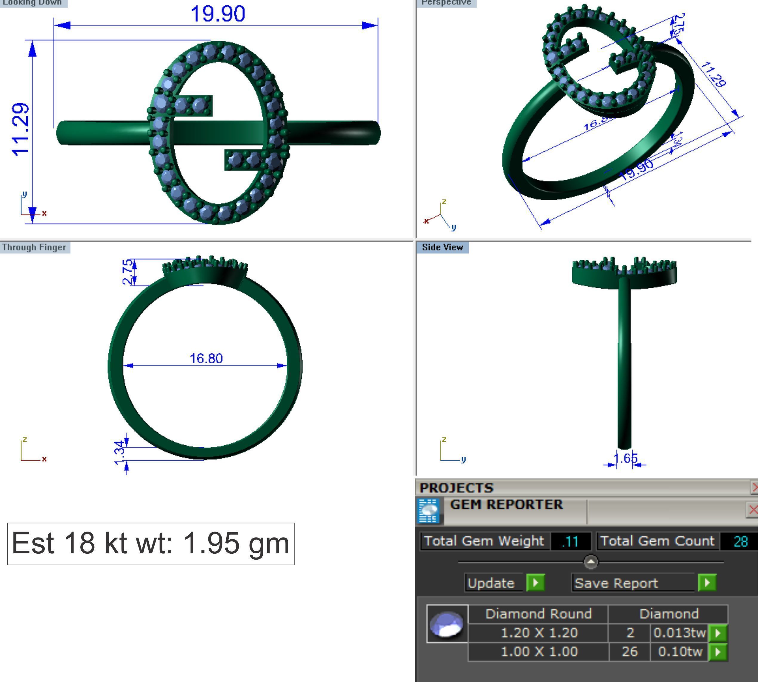 Ring Super Light Wet lot40 3D print model_17