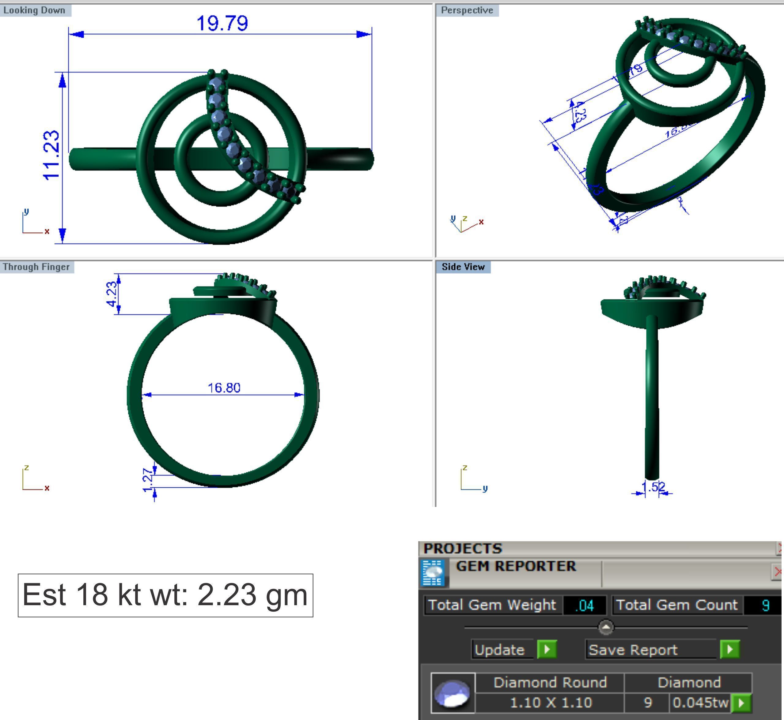 Ring Super Light Wet lot40 3D print model_20