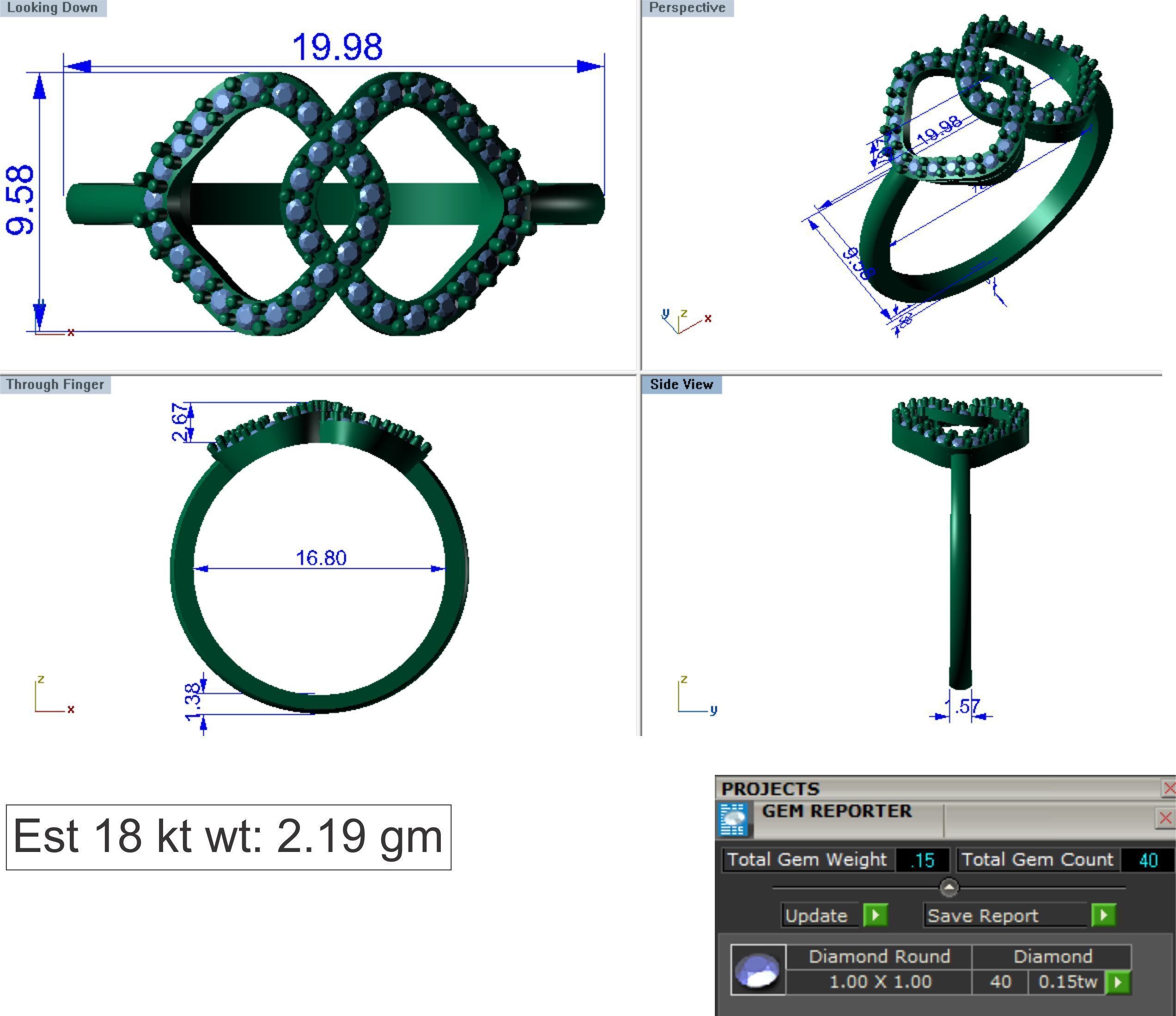 Ring Super Light Wet lot40 3D print model_16